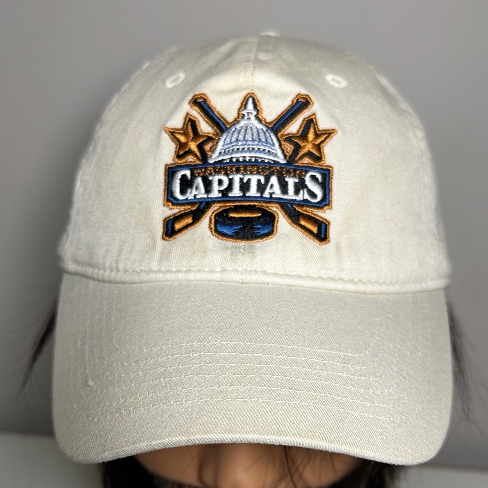 Washington Capitals hockey cream cotton Baseball Cap